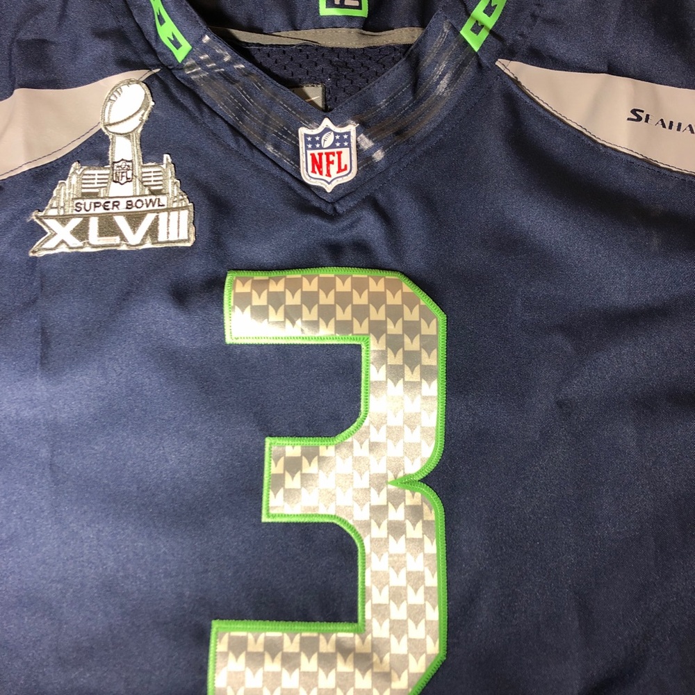 Russell Wilson Super Bowl XLVIII Jersey